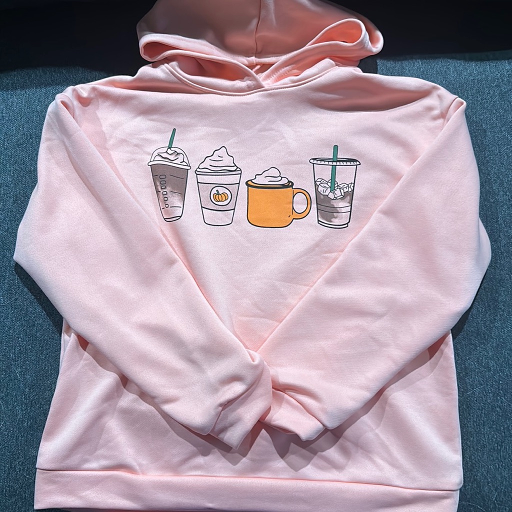 Drinks Hoodie Girls Size Medium